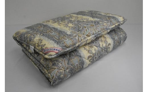 K12羊毛混硬敷ふとん 色ブルー系