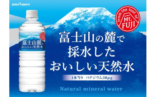 T2G2【定期便３か月コース】富士山麓のおいしい天然水590ml×24本入【北海道・沖縄・離島　配送不可】×３回