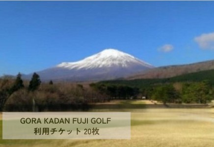 Y9GORA KADAN FUJI GOLF利用チケット　２０枚