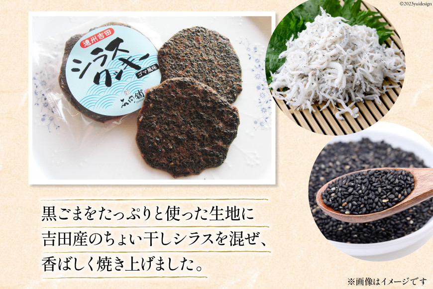 シラスクッキー 計16枚(2枚×8袋) [石間舗 静岡県 吉田町 22424050] クッキー 個包装 しらす 黒ごま 黒胡麻 くろごま おやつ 焼き菓子 7000 7000円