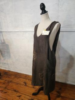 川根茶染　エプロン（生地：麻）