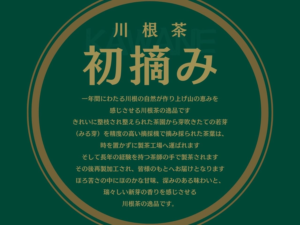 相藤園オリジナル　高級川根茶　こだわりセット