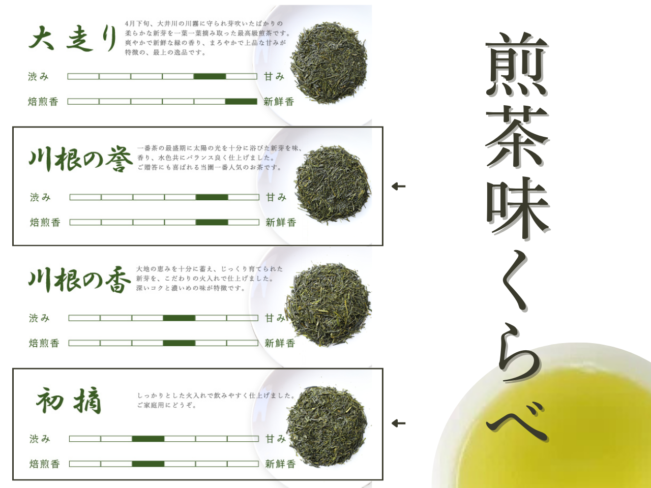 厳選川根茶 ２種おすすめセット
