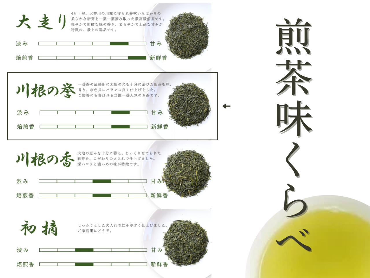 特上煎茶　川根茶「川根の誉」ティーバッグセット６袋