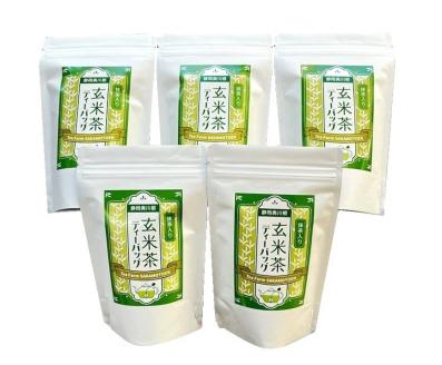 抹茶入り玄米茶 紐付きティーバッグ5袋