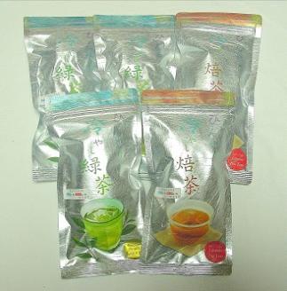 ティーパック入り緑茶・焙茶詰合せ(お湯出し、水出し両方OK)