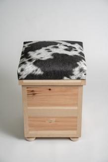 茶箱いす ブラックホワイト