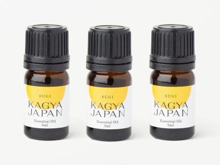 KAGYA JAPAN　エッセンシャルオイル【SUGI】（5ml×３本セット）