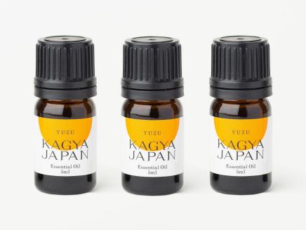 KAGYA JAPAN　エッセンシャルオイル【YUZU】（5ml×３本セット）