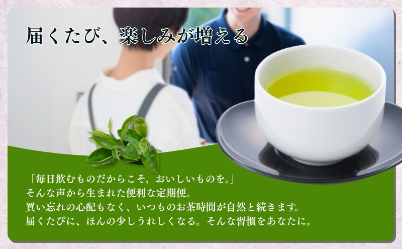 お茶 定期便 6回 静岡 おすすめ上煎茶を2か月に一回お届け 緑茶 茶葉 お茶巡りの旅 上煎茶 煎茶 一番茶 深蒸し茶 深蒸し 茶 静岡茶 日本茶 お茶の葉 飲料 飲み物 ドリンク ギフト プレゼント 静岡県産 遠州の小京都 静岡県 森町 定期