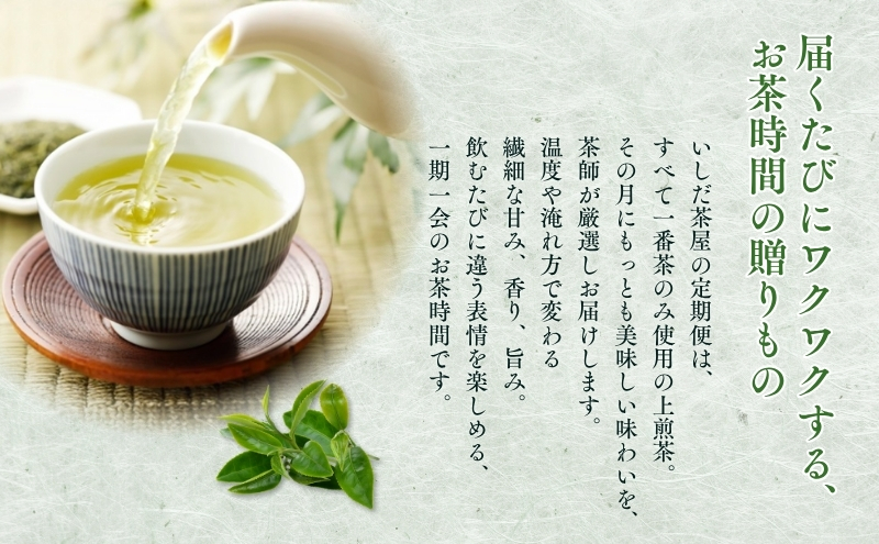 特選 定期便 12ヶ月 四季の茶だより 日本茶 100g 3本 セット 詰め合わせ お茶 茶 深蒸し茶 茶葉 緑茶 煎茶 お茶っぱ 静岡のお茶 飲料 飲み物 ドリンク 静岡 静岡県 森町 定期 12回