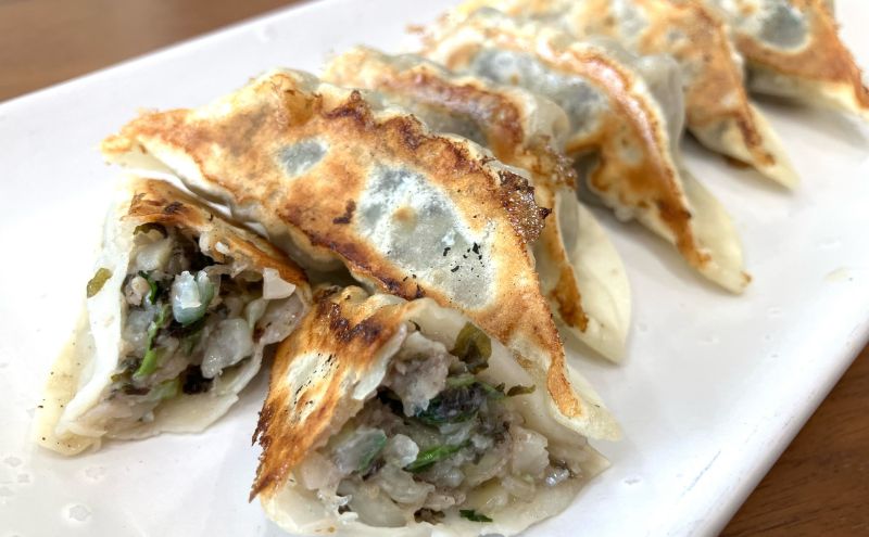 にんにく餃子(22個入り×2袋)と梅しそ餃子(22個入り×2袋)のセット