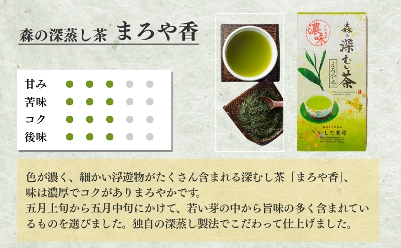 森の深蒸し茶まろや香１００ｇ入　１０袋