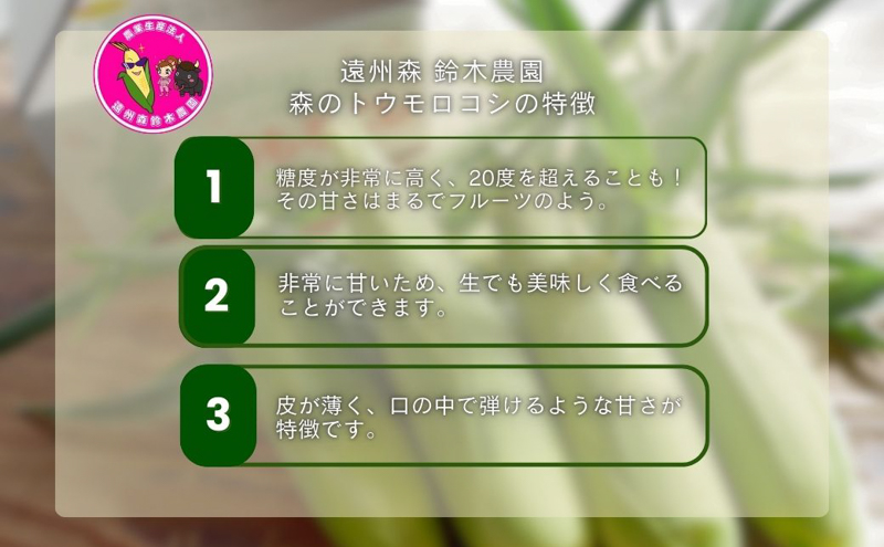 【テレビで紹介されました！】とうもろこし 先行予約 森のとうもろこし 12～14本 甘い 野菜 夏野菜 旬 夏 高糖度 産地直送 旬の野菜 季節の野菜 おやつ 行列のできる コーン 先行 予約 2026年 静岡 森町 冷蔵 冷蔵配送