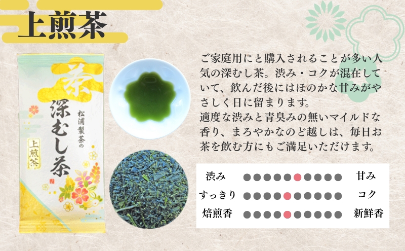 農林水産大臣賞受賞・日本茶AWARD入賞歴のある日本茶専門店の深むし茶3点セット