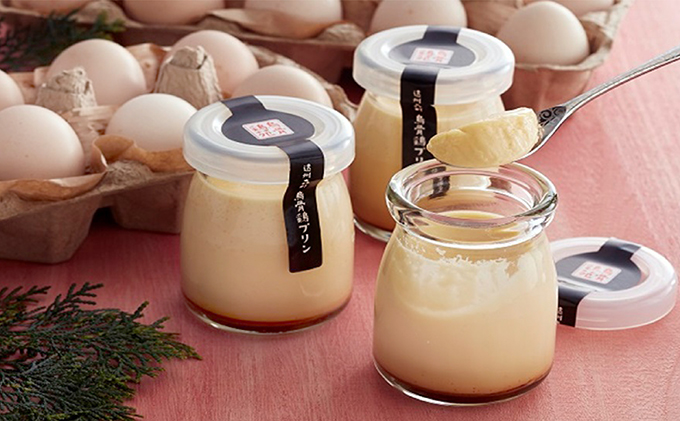 鳥骨鶏卵（10個）とプリン（5個）のセット