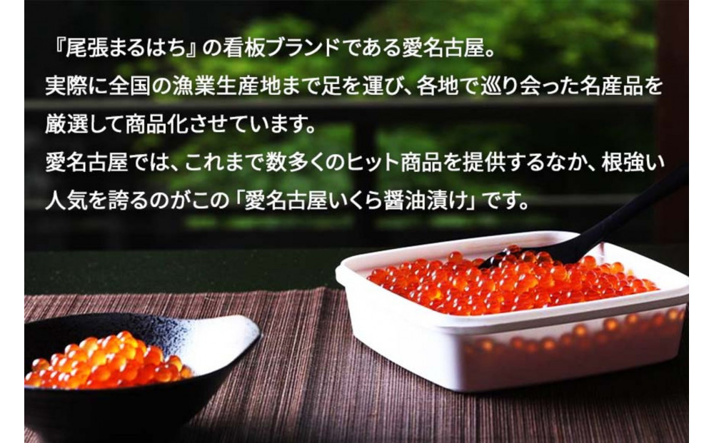 いくら 醤油漬け 500g(250g×2P) 北海道 小分け  鮭の卵 化粧箱入 愛名古屋