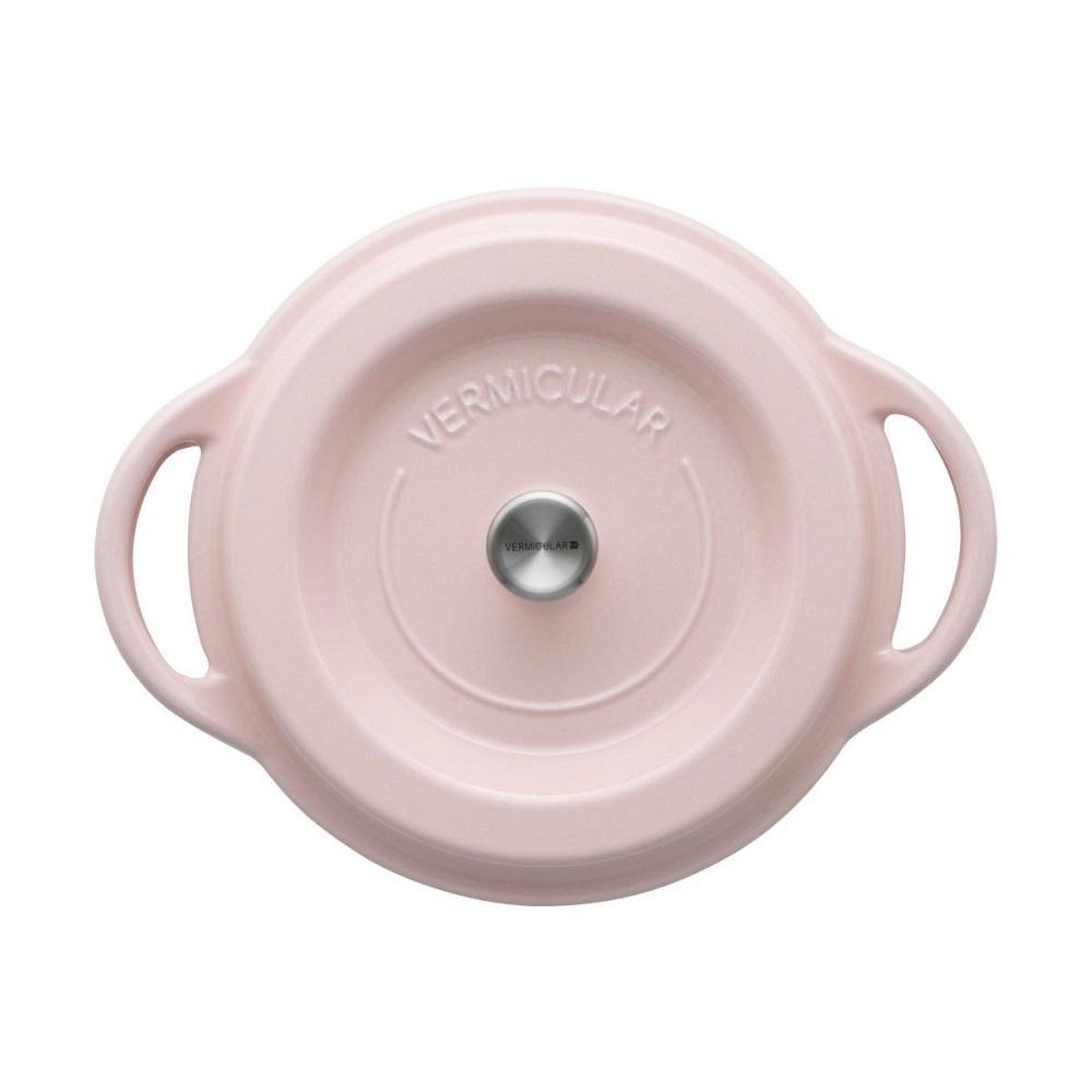 バーミキュラ オーブンポットラウンド18cm（パールピンク） | 鍋 なべ 調理器具 VERMICULAR エナメル加工 キッチン用品 高級感 おしゃれ 人気 おすすめ 無水調理 焼き料理 グリル料理 朝食 卵料理 パン料理 ヘルシー 長持ち ギフト プレゼント 送料無料