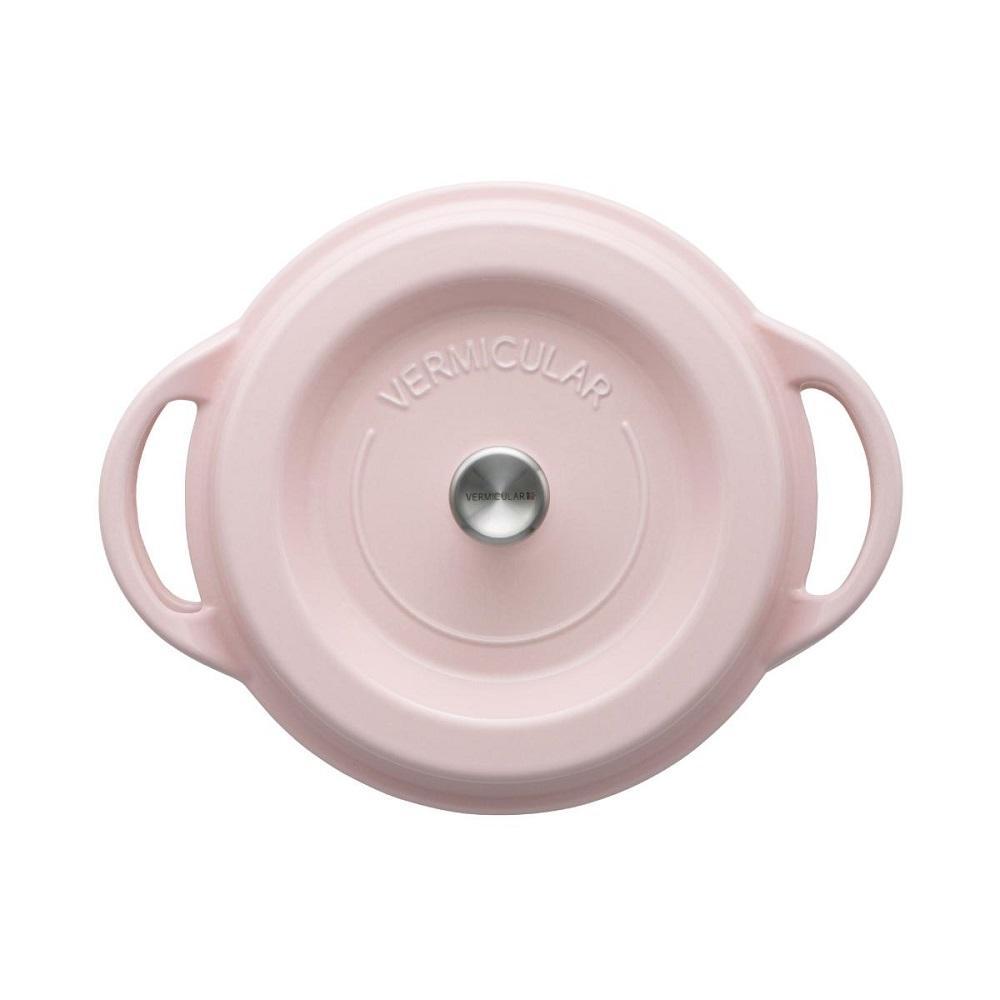 バーミキュラ オーブンポットラウンド22cm（パールピンク） | 鍋 なべ 調理器具 VERMICULAR エナメル加工 キッチン用品 高級感 おしゃれ 人気 おすすめ 無水調理 焼き料理 グリル料理 朝食 卵料理 パン料理 ヘルシー 長持ち ギフト プレゼント 送料無料