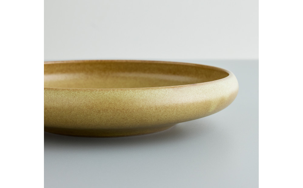 Tableware Shallow Bowl Curveペアセット21cm 鶯