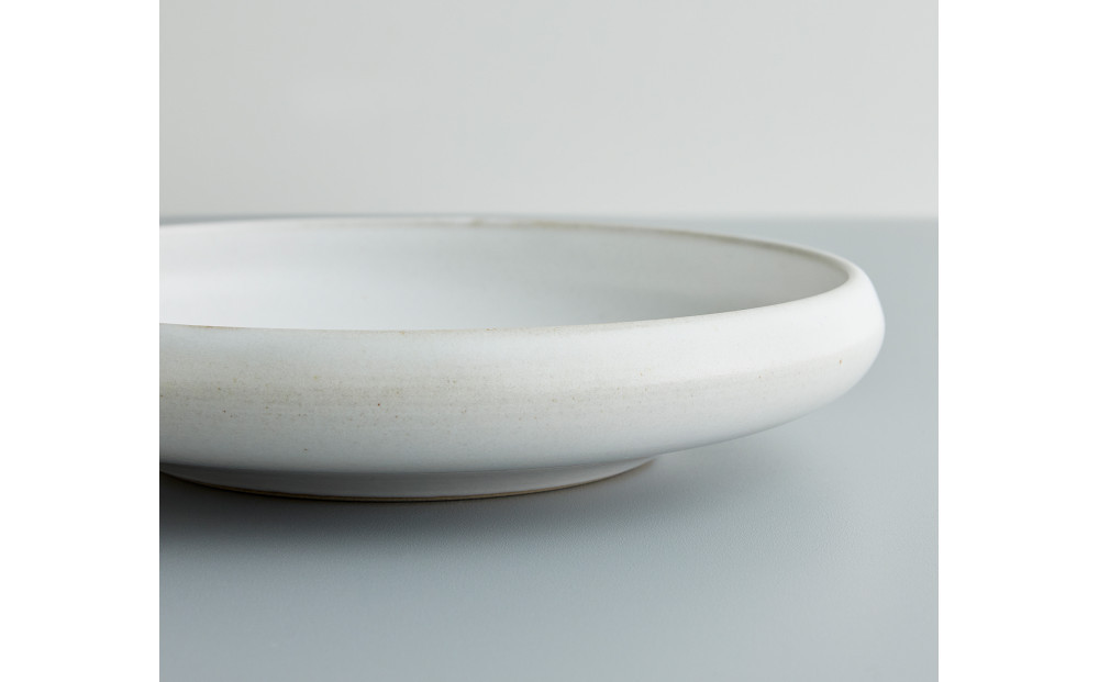 Tableware Shallow Bowl Curveペアセット15cm 乳白