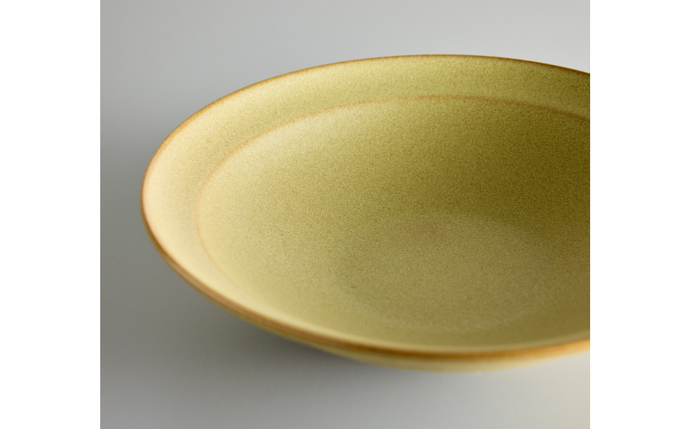 Tableware Shallow Bowl Rimペアセット21cm 鶯