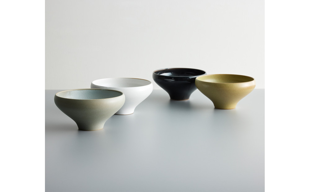 Tableware Deep Bowl Curveペアセット18cm 藍墨