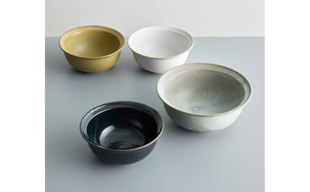 Tableware Deep Bowl Rimペアセット17cm 鶯