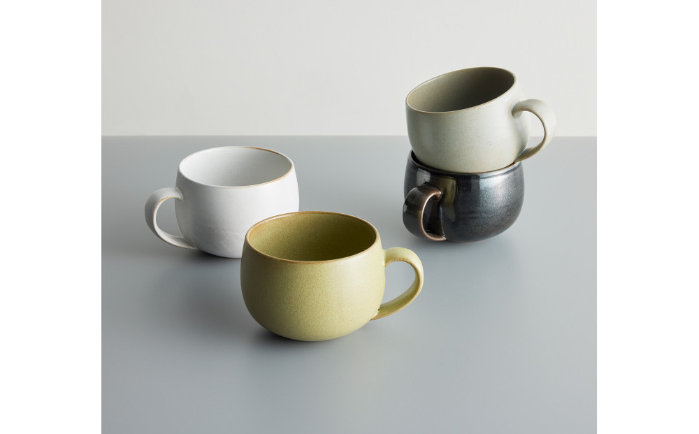 Tableware Coffee Cupペアセット 乳白