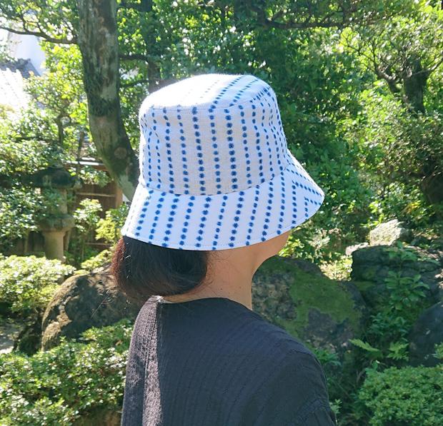 豆絞り　クロッシェ帽子（レディース）