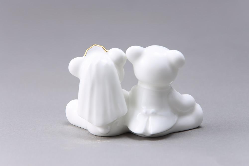 ノリタケの森ベアシリーズ　ウェディングベア　M055　K156