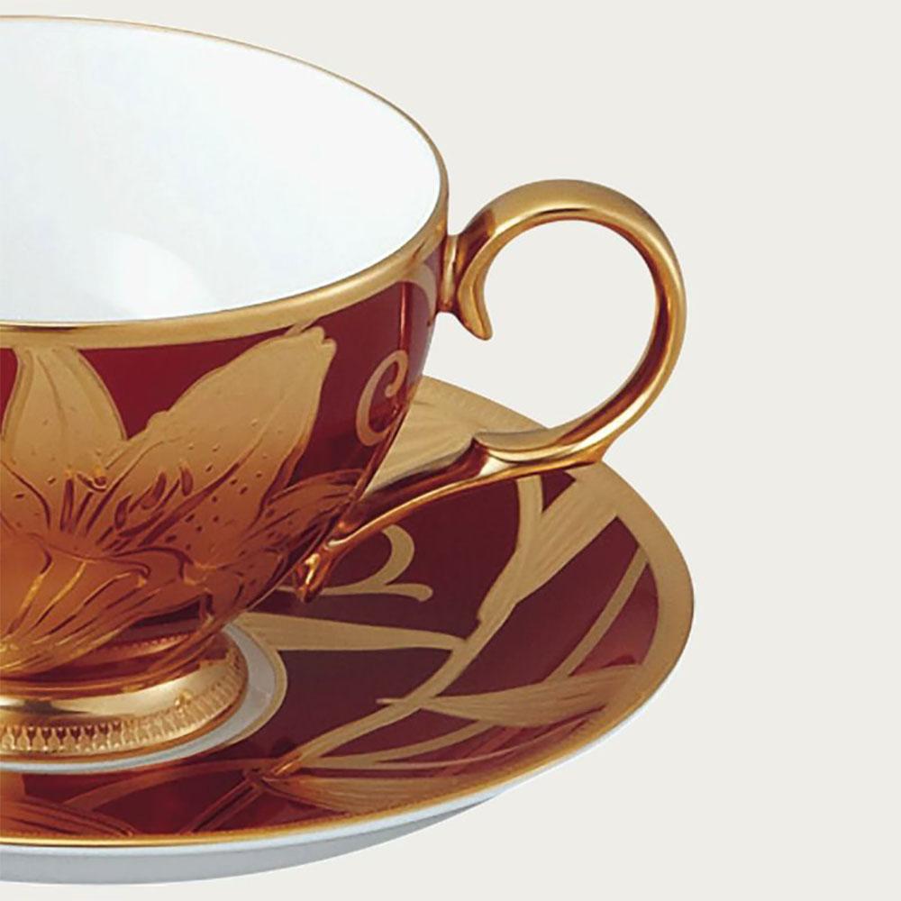 ノリタケ「花金彩百合」ティー・コーヒー碗皿（1客） 4697-1J/T50787