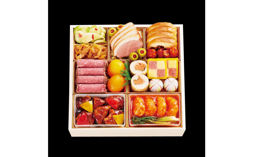 【12/30発送】【大丸・松坂屋厳選おせち　桜花】＜八百彦本店＞和風三段／４人前