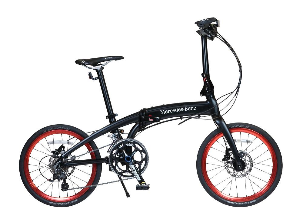 防災対応　メルセデスベンツ ノンパンク折りたたみ自転車２０型＜ブラック＞