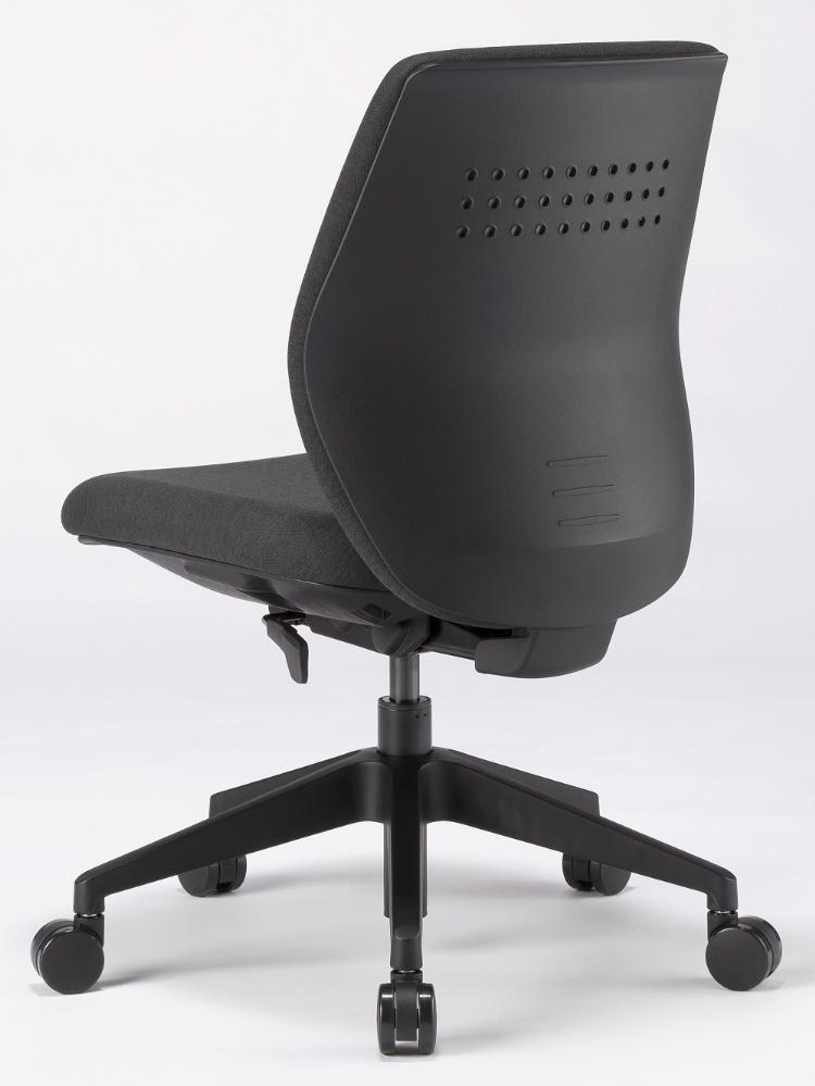 タスクチェア　レクチェ　ロ－バック 肘なし【カラー：ダークグレー】