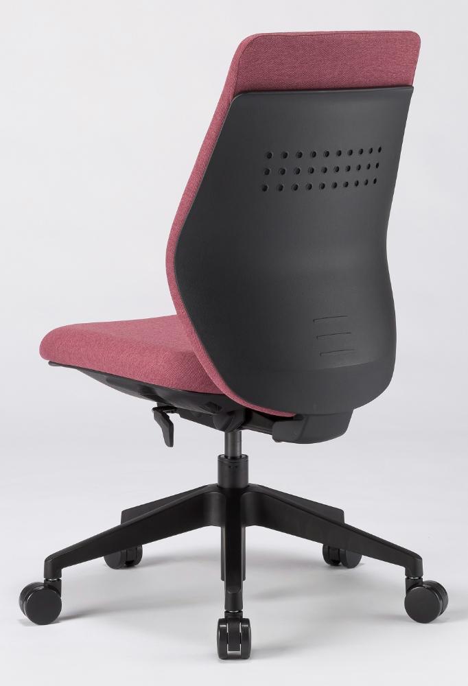 タスクチェア　レクチェ　ハイバック 肘なし【カラー：ローズ】