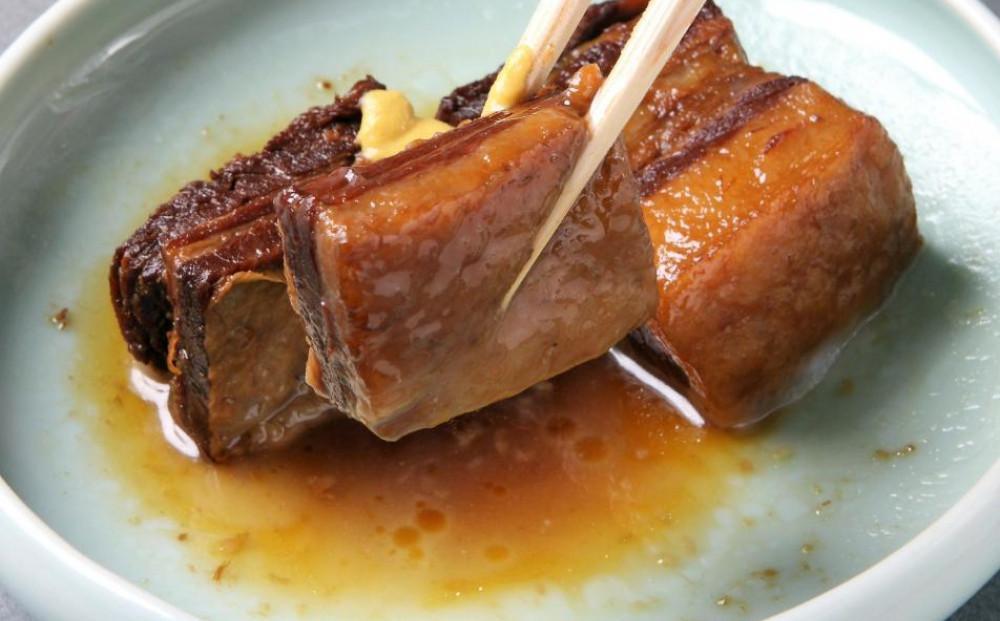 名古屋白壁の料亭か茂免　板前仕込 国産豚使用「ぶた角煮」