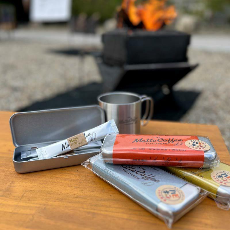 外専用コーヒー スティック Motte Coffee 6本 パウダー デカフェ 持ち運び ハピキャン キャンプ キャンパー アウトドア 登山 たき火 イニック インスタントを超える味