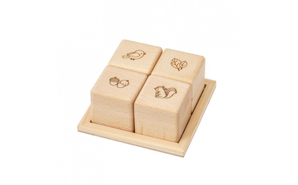 木のおもちゃ ＭＯＣＣＯ　森の音入りキューブ BA-50 木製玩具 木のおもちゃ 対象年齢6ヶ月から