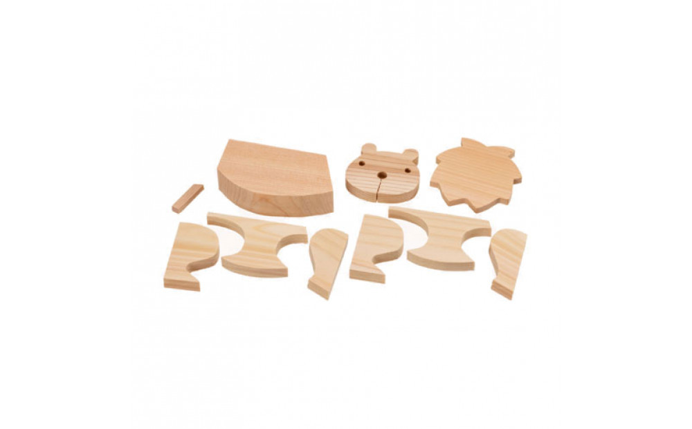 ＭＯＣＣＯ　木の工作キット＜ライオン＞木製玩具  木のおもちゃ 対象年齢６歳から