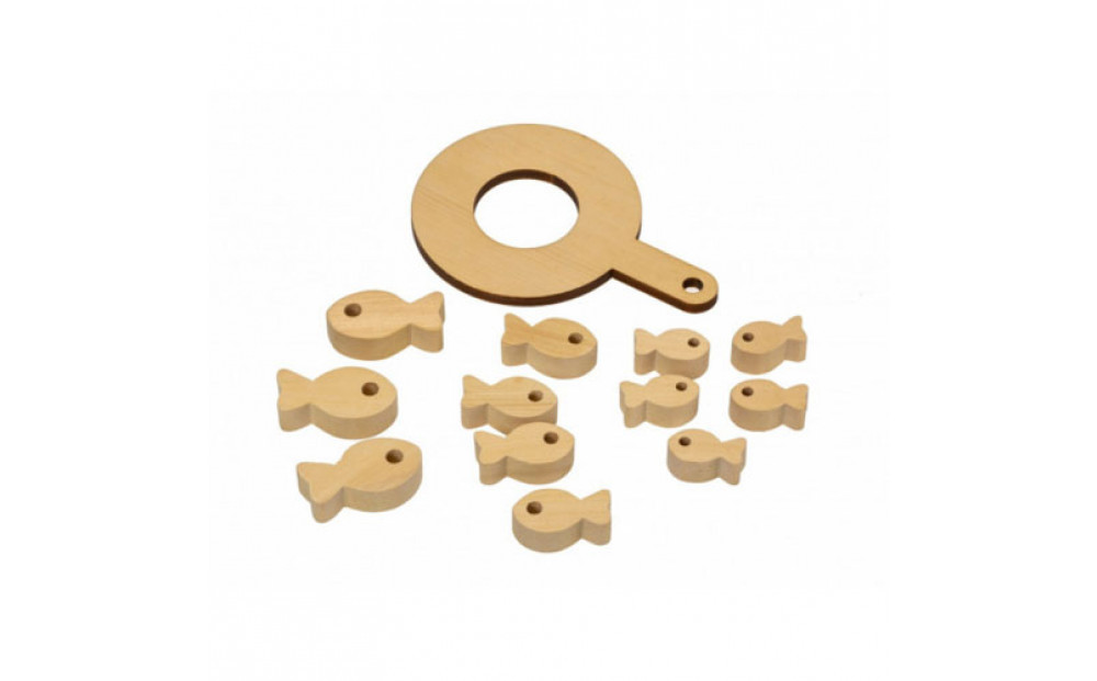 ＭＯＣＣＯ　プカプカ金魚すくい　木製玩具 木のおもちゃ 対象年齢３歳から