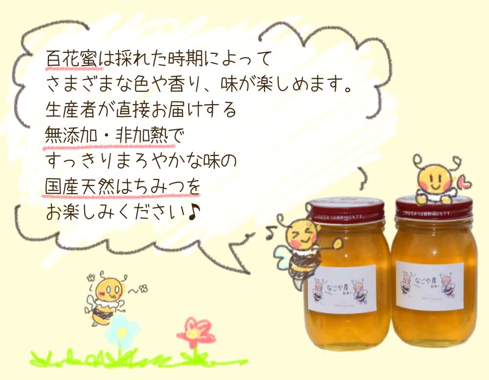 なごやの天然はちみつ瓶600ｇ×2本セット