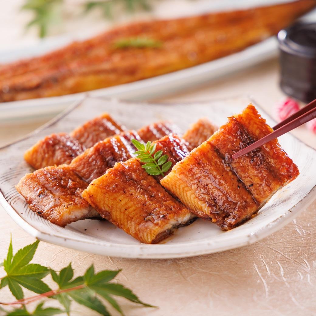 三河一色産手焼き炭火焼き活うなぎ蒲焼き　3尾セット