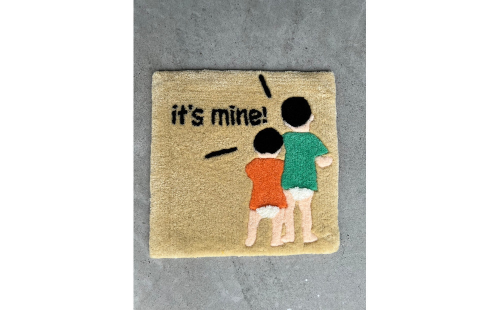 【オーダーメイド】タフティングでつくる世界に1つのオリジナルラグマット　写真からデザインすることもできます！縦５０ｃｍ×横６０ｃｍ以下の作品