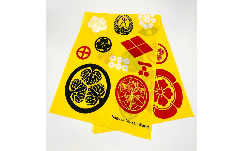 オリジナル【手ぬぐい】「戦国武将の家紋」デザイン／名古屋刀剣博物館