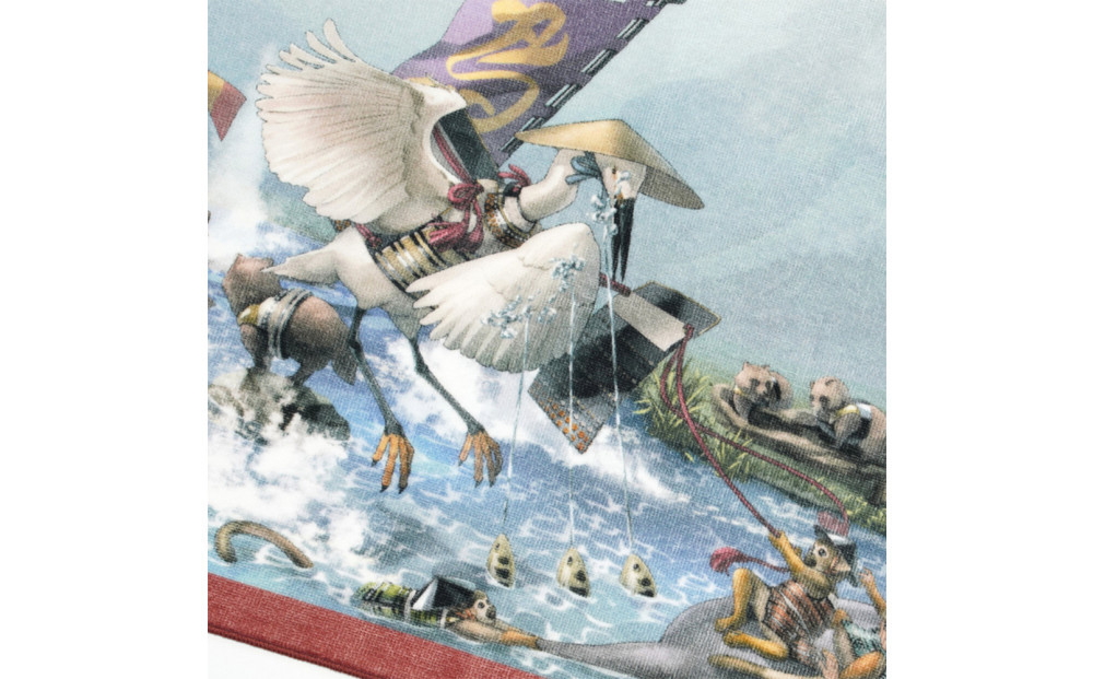 オリジナル【動物合戦絵巻フェイスタオル】第七紙／名古屋刀剣博物館