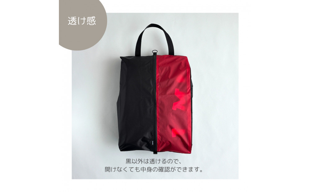 【Lサイズ・赤】軽量ナイロン登山靴ケース　　シューズケース　着替えポーチ　旅行用　アウトドア　ショートブーツ