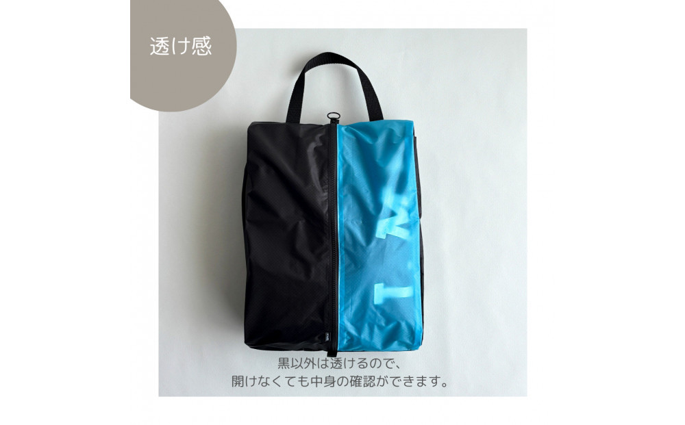 【Lサイズ・水色】軽量ナイロン登山靴ケース　　シューズケース　着替えポーチ　旅行用　アウトドア　ショートブーツ