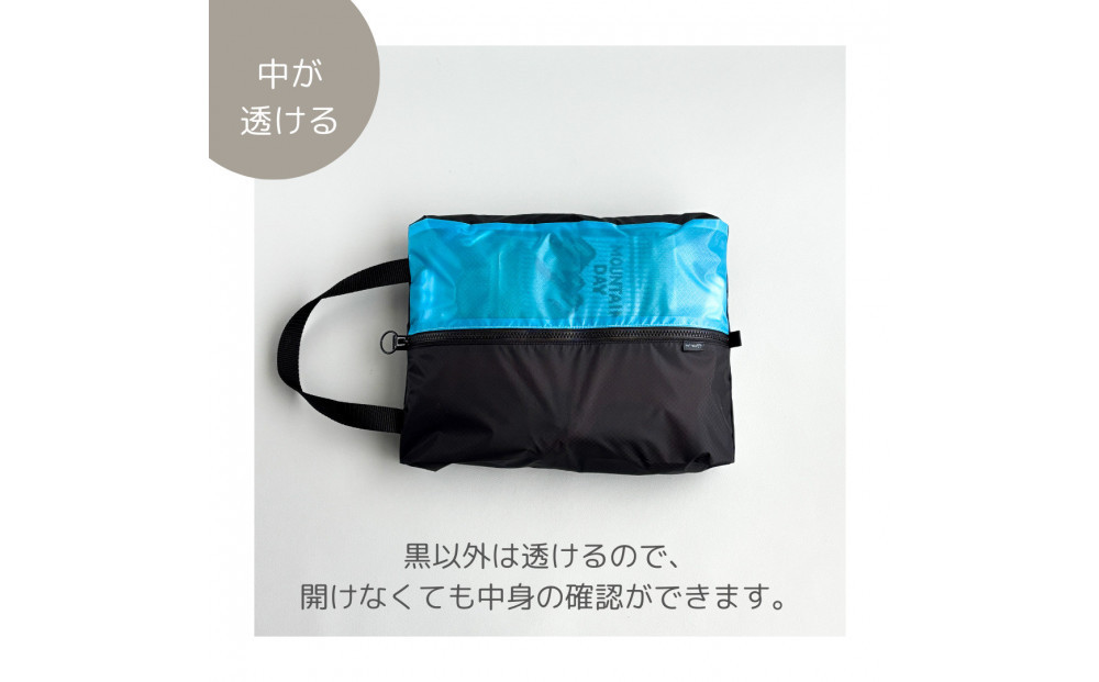 【Sサイズ・水色】ガバッと開く！撥水ナイロン上履き袋　シューズケース　着替え入れ