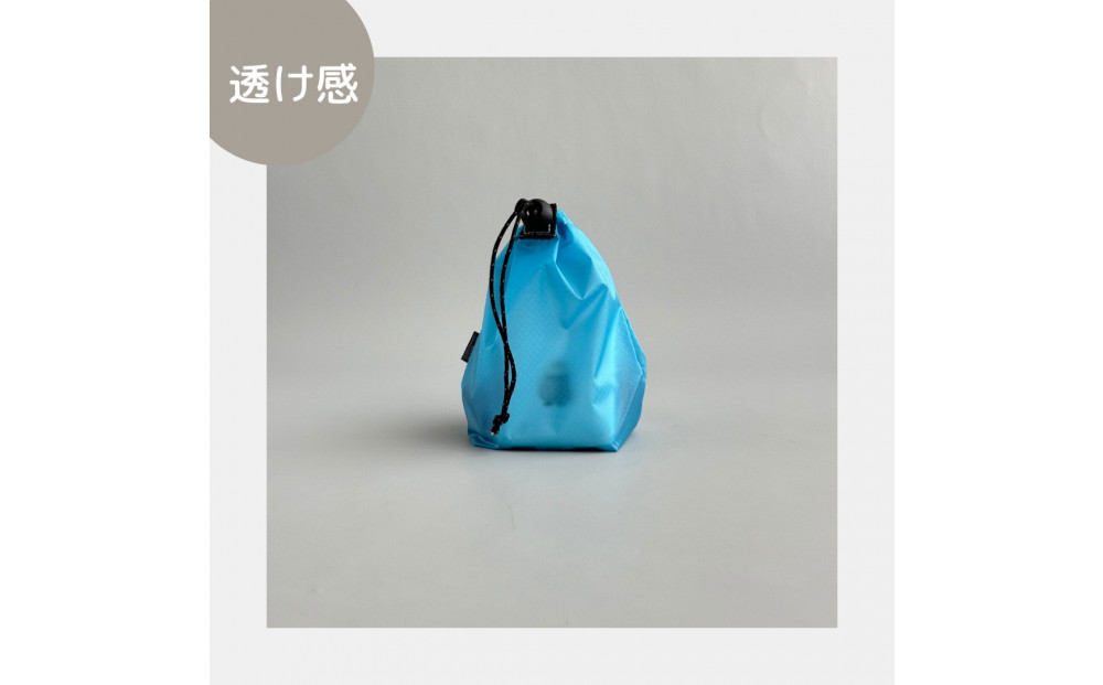 【XS 0.5L・水色】　手のひらサイズの軽量ナイロン巾着袋
